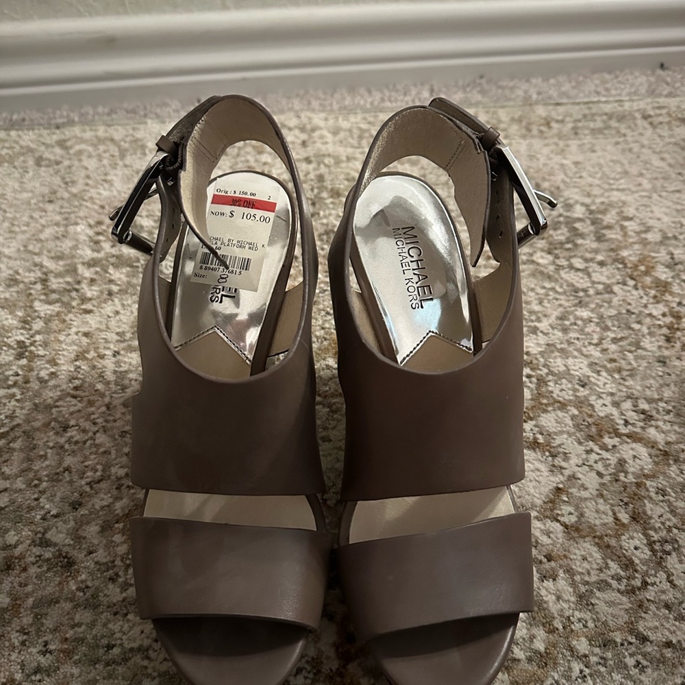 Michael Kors Brown Women's Wedges (NO BOX)